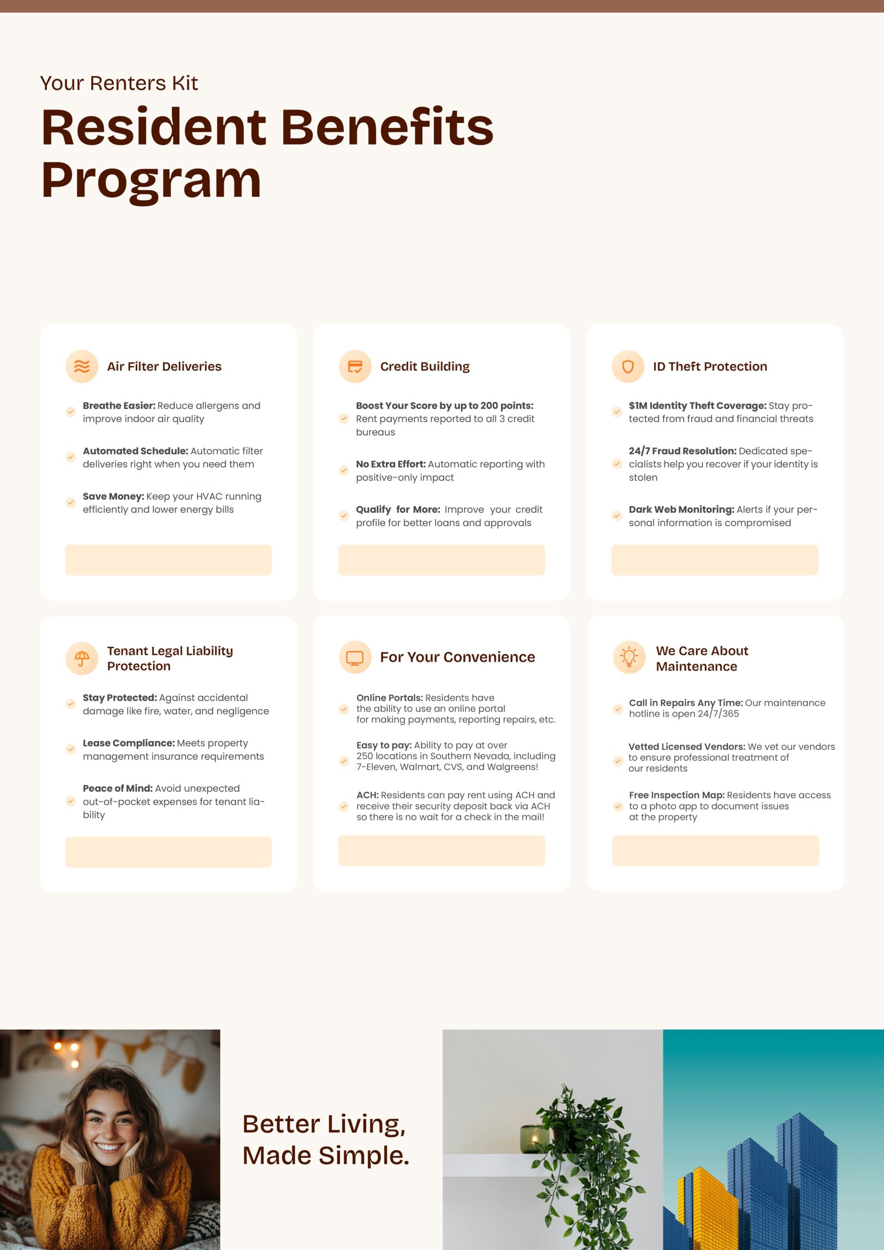 Resident Benefits Program Modified Editable